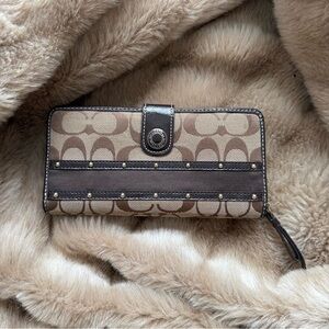 Coach Signature Wallet | Brown Monogram